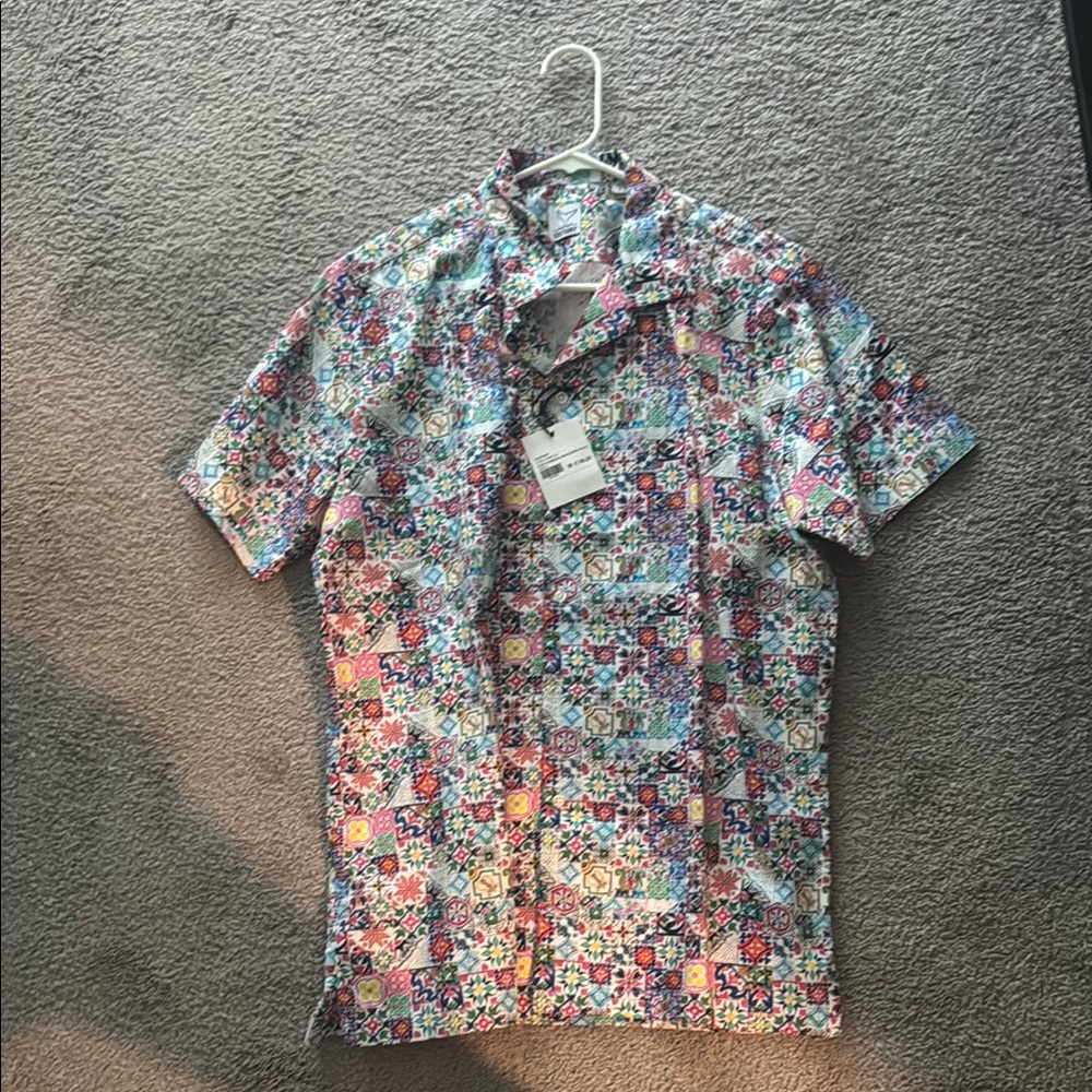 Men's Multicolor Casual Button Down Shirt